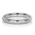 0.75 CT Round Triple Row Lab Grown Diamond Wedding Band