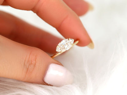 Stunning 1.80 CT Marquise Moissanite Engagement Ring with Solitaire Design 5