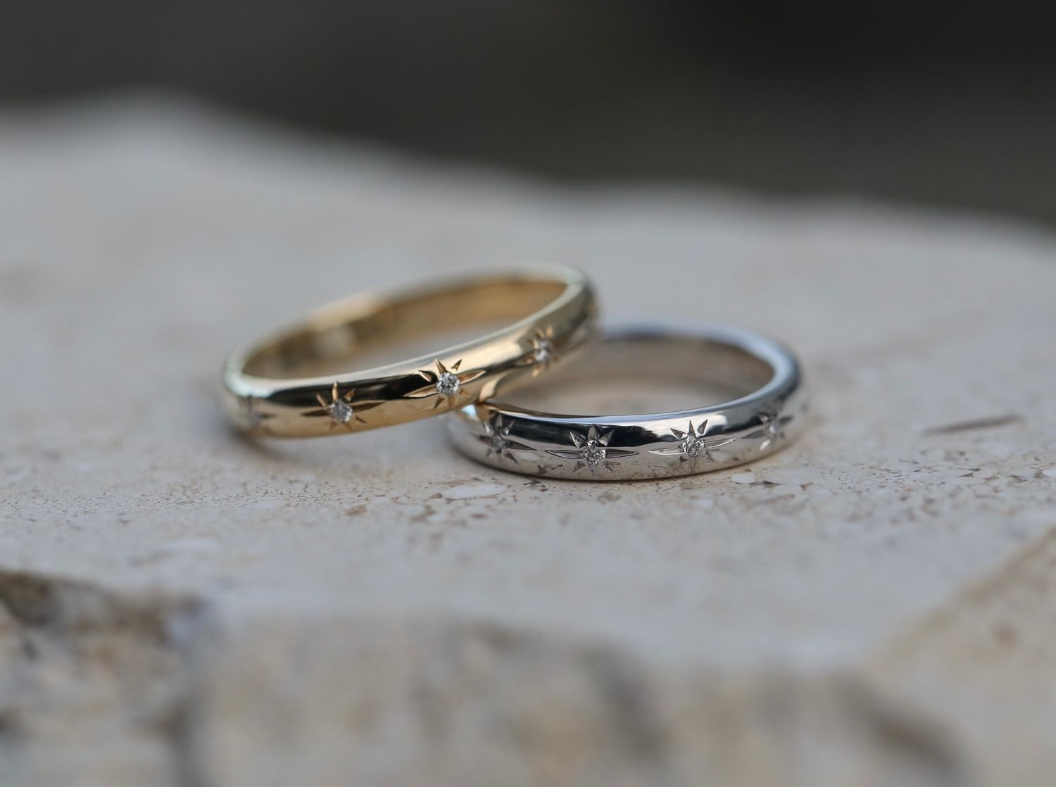 0.10 CT Round Flush Setting Lab Grown Diamond Wedding Band