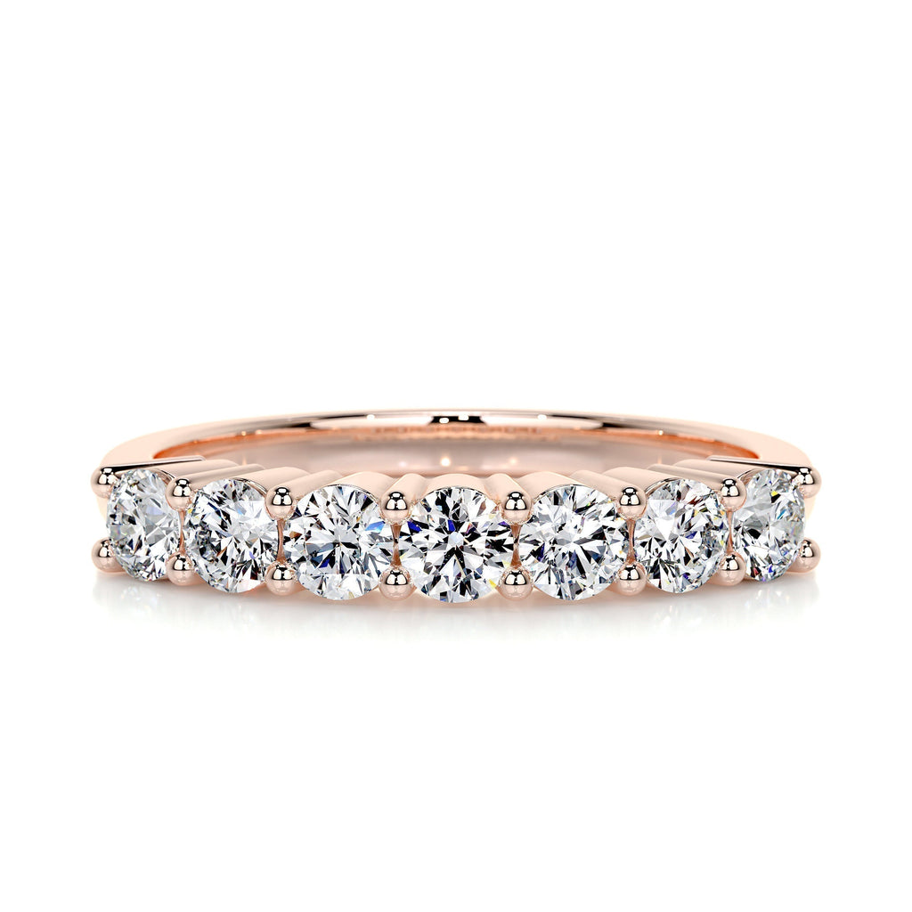 0.75 CT Round 7 Stones Lab Grown Diamond Wedding Band