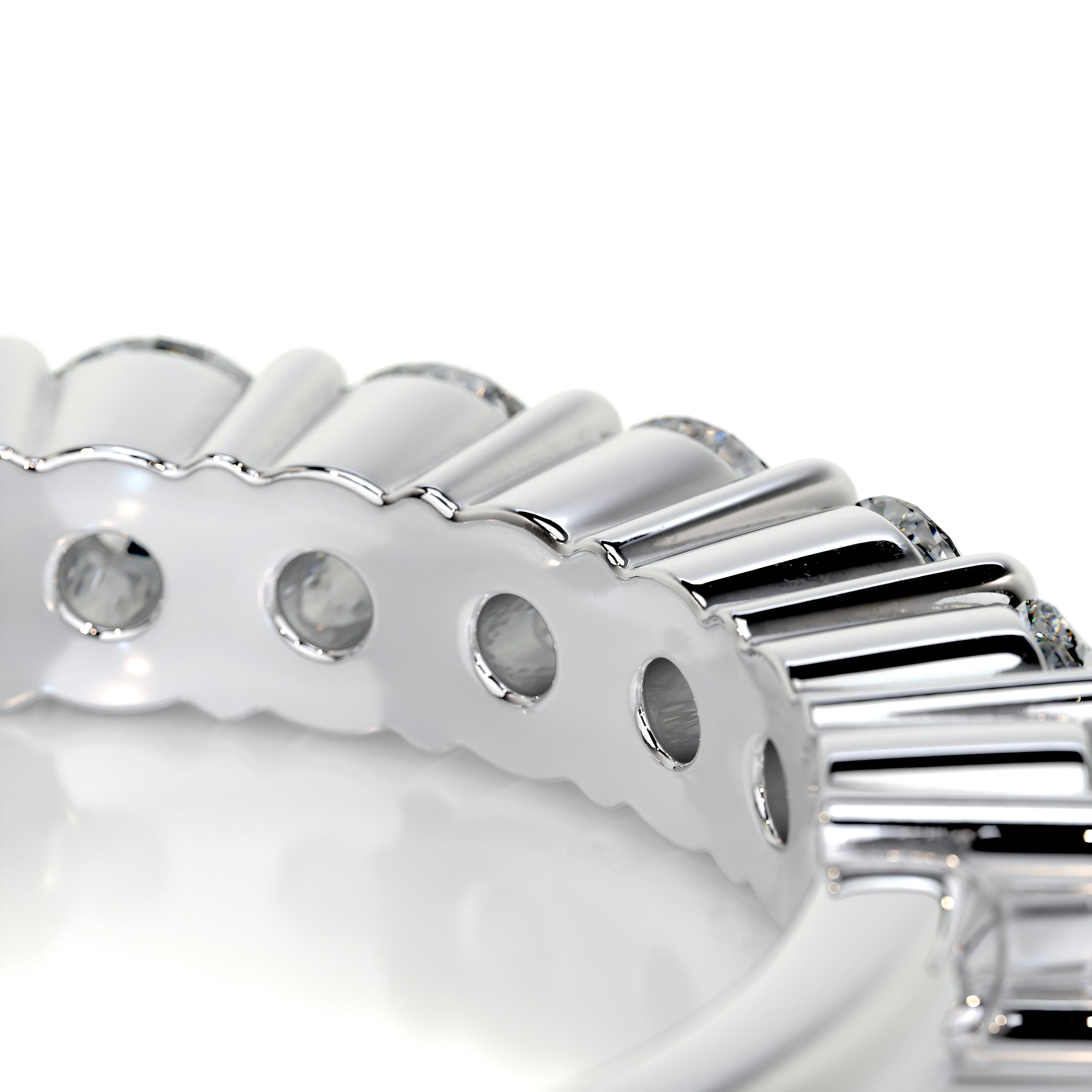 0.75 CT Round 7 Stones Lab Grown Diamond Wedding Band