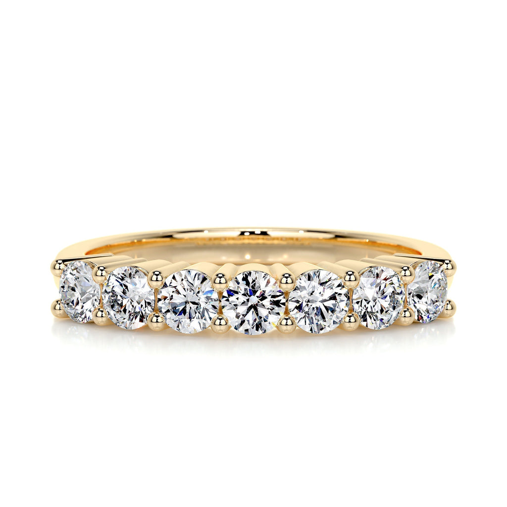0.75 CT Round 7 Stones Lab Grown Diamond Wedding Band