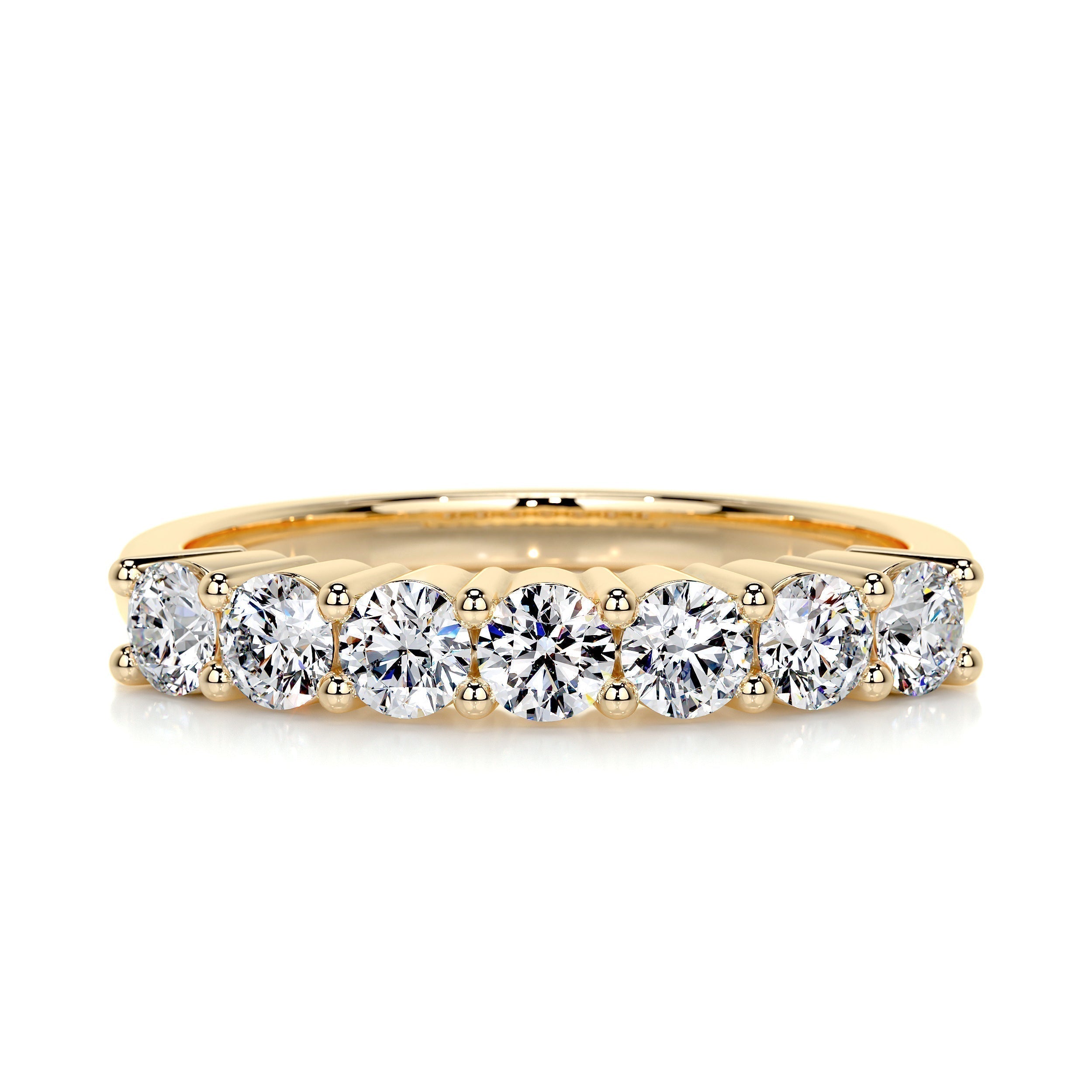 0.75 CT Round 7 Stones Lab Grown Diamond Wedding Band