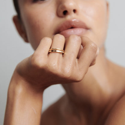 Stunning Square Metal Wedding Bands 4