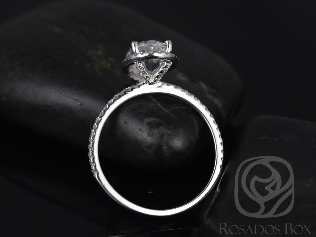 Stunning 2.0 CT Oval Moissanite Engagement Ring with Pave Design 7