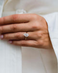 2.35 CT Pear Solitaire Moissanite Engagement Ring 1