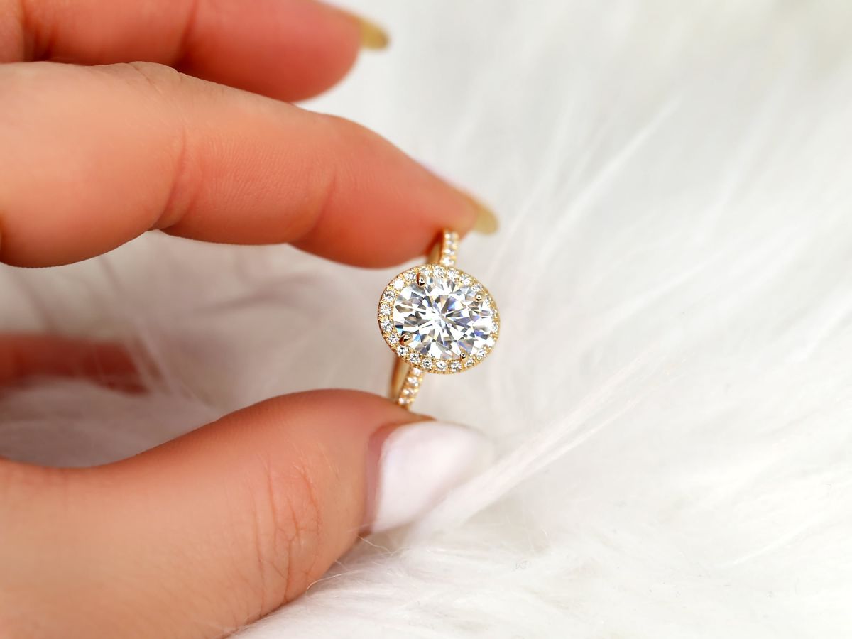 Stunning 2 CT Oval Moissanite Engagement Ring with Pave Design 6
