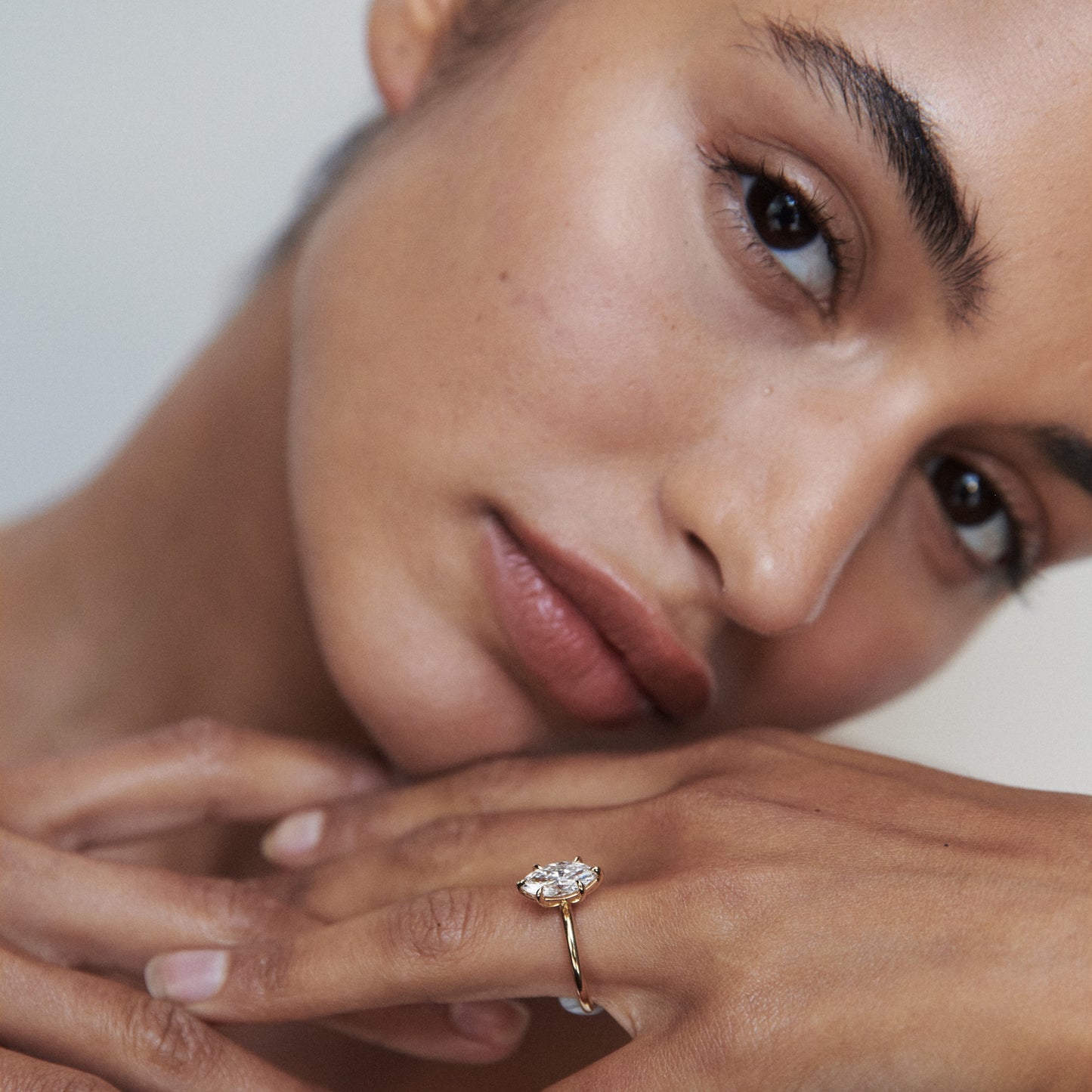 Stunning 1 CT Marquise Moissanite Engagement Ring with Solitaire Design 2