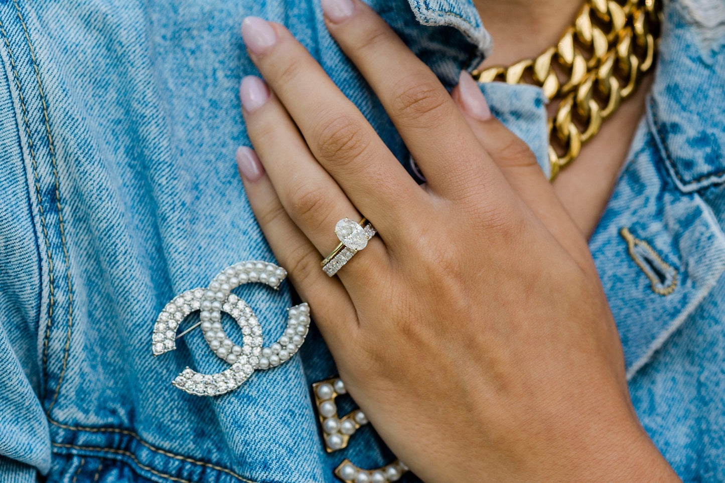 2.70 CT Oval Moissanite Ring Featuring Hidden Halo Style-Custom Listing For Xander 8