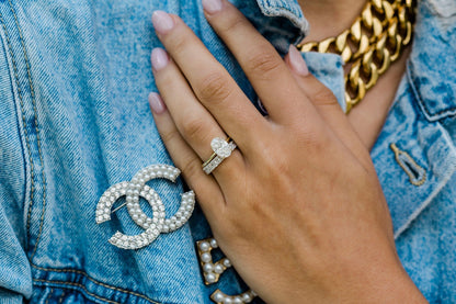 2.70 CT Oval Moissanite Ring Featuring Hidden Halo Style-Custom Listing For Xander 8