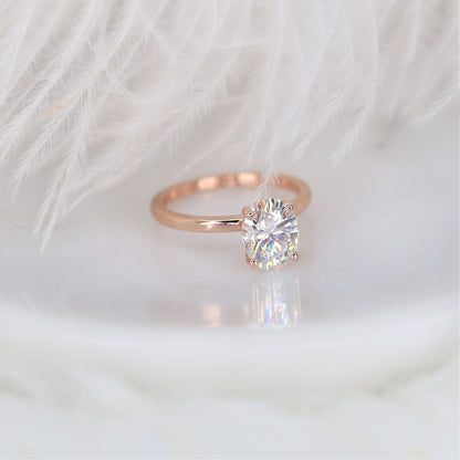 Stunning 2.10 CT Oval Moissanite Engagement Ring with Solitaire Design 2