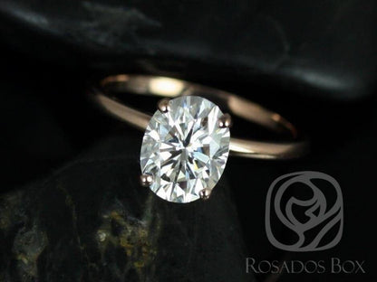 Stunning 2.0 CT Oval Moissanite Engagement Ring with Solitaire Design 8