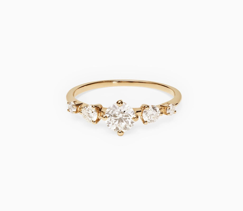 0.80 CT Round Dainty Lab Grown Diamond Wedding Band