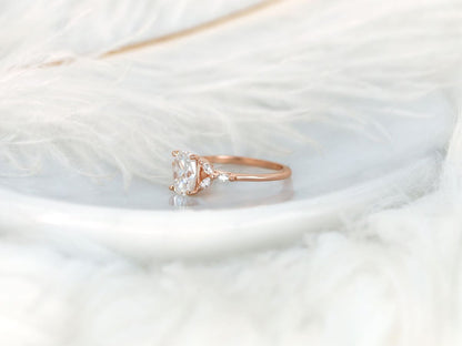 Stunning 1.5 CT Cushion Moissanite Engagement Ring with Cluster Design 3