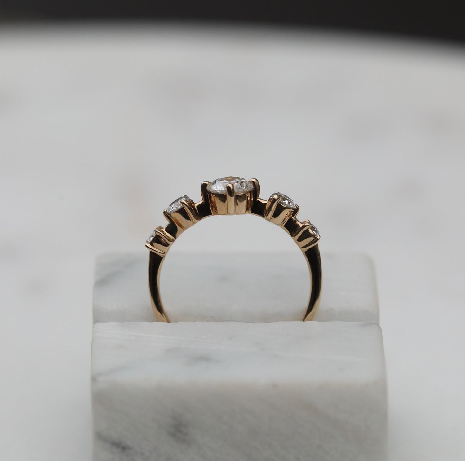 0.80 CT Round Dainty Lab Grown Diamond Wedding Band