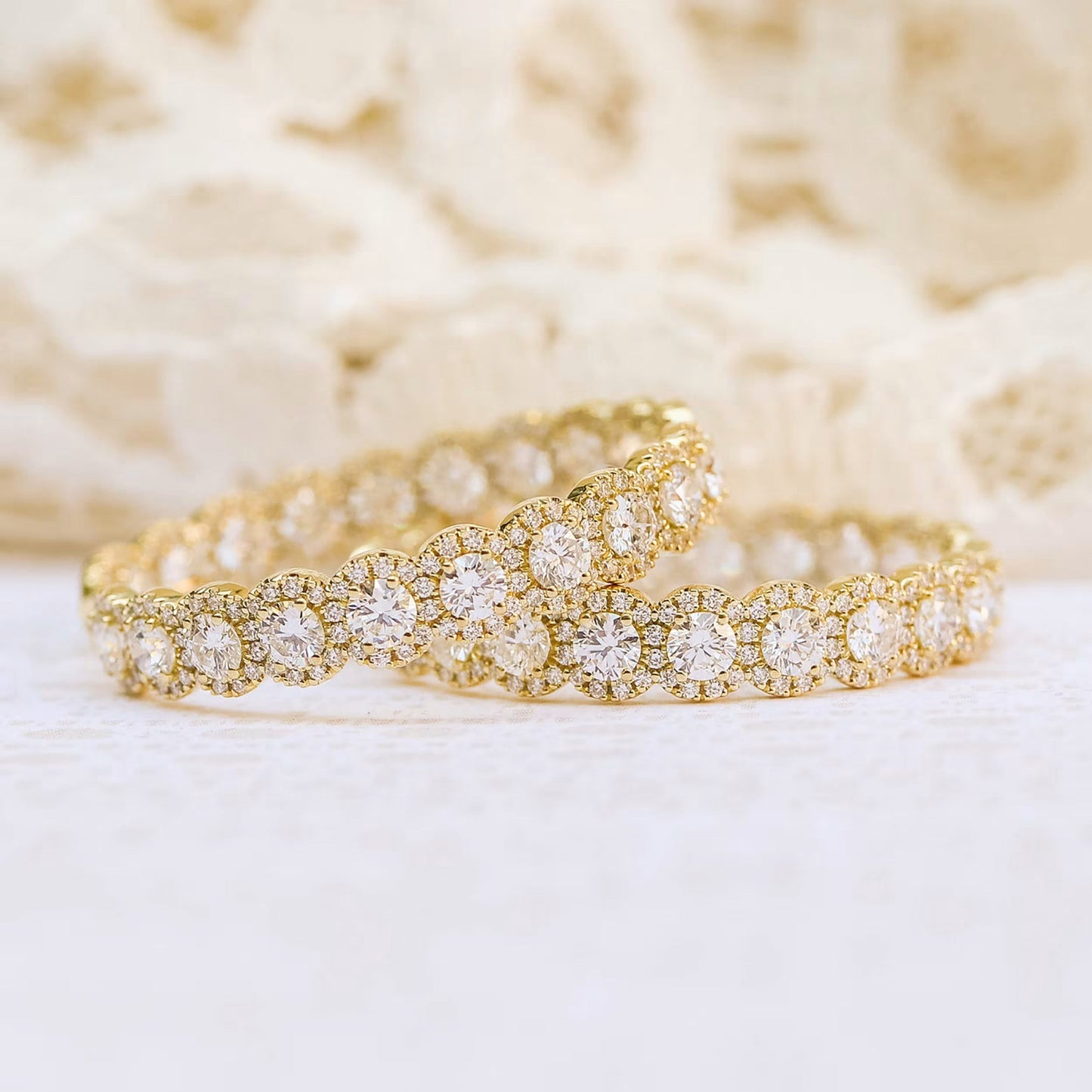 1.50 TCW Round Cut Moissanite Prong Set Inside Out Hoops Earrings in Gold 4