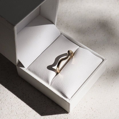 Stunning Curved Metal Wedding Bands 3