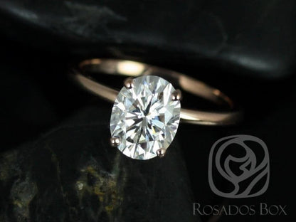 Stunning 2.0 CT Oval Moissanite Engagement Ring with Solitaire Design 7
