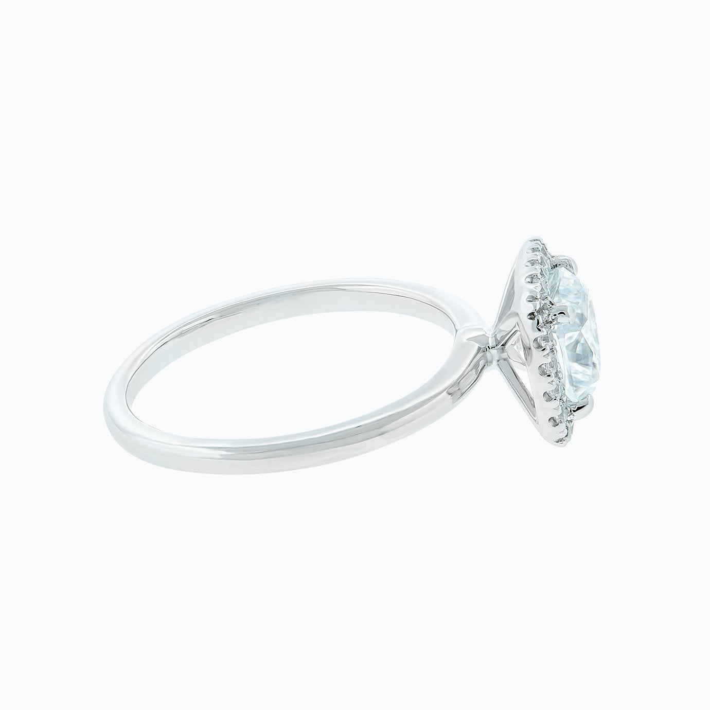 Cushion Halo Lab Grown Diamond Engagement Ring