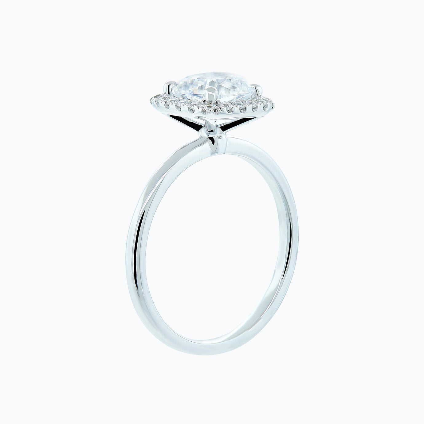 Cushion Halo Lab Grown Diamond Engagement Ring