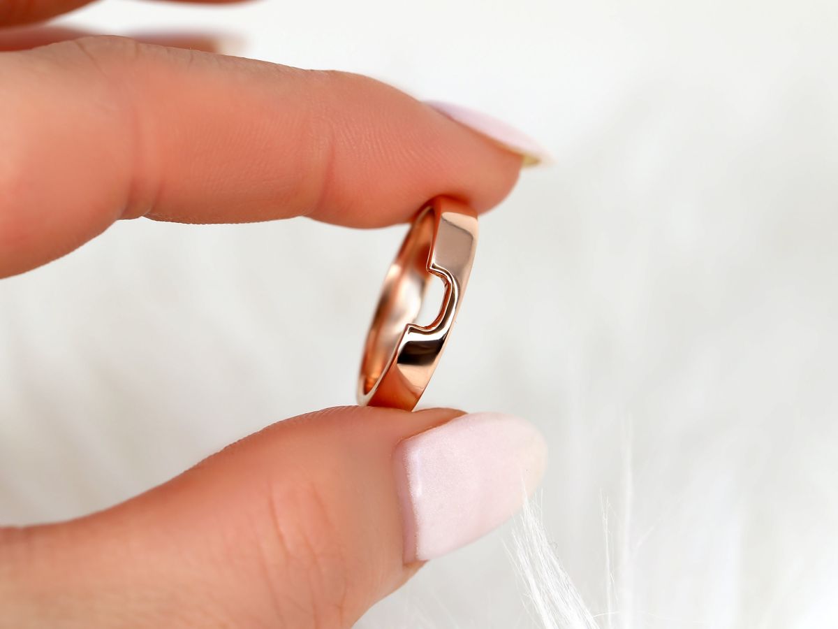 Stunning Cut Out Metal Wedding Bands 7