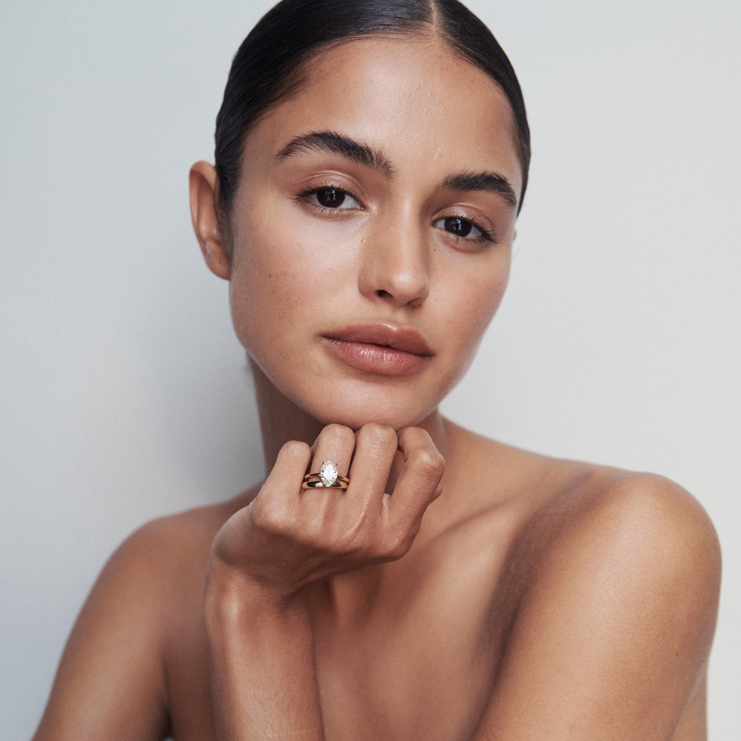 Stunning 1 CT Oval Moissanite Engagement Ring with Solitaire Design 6