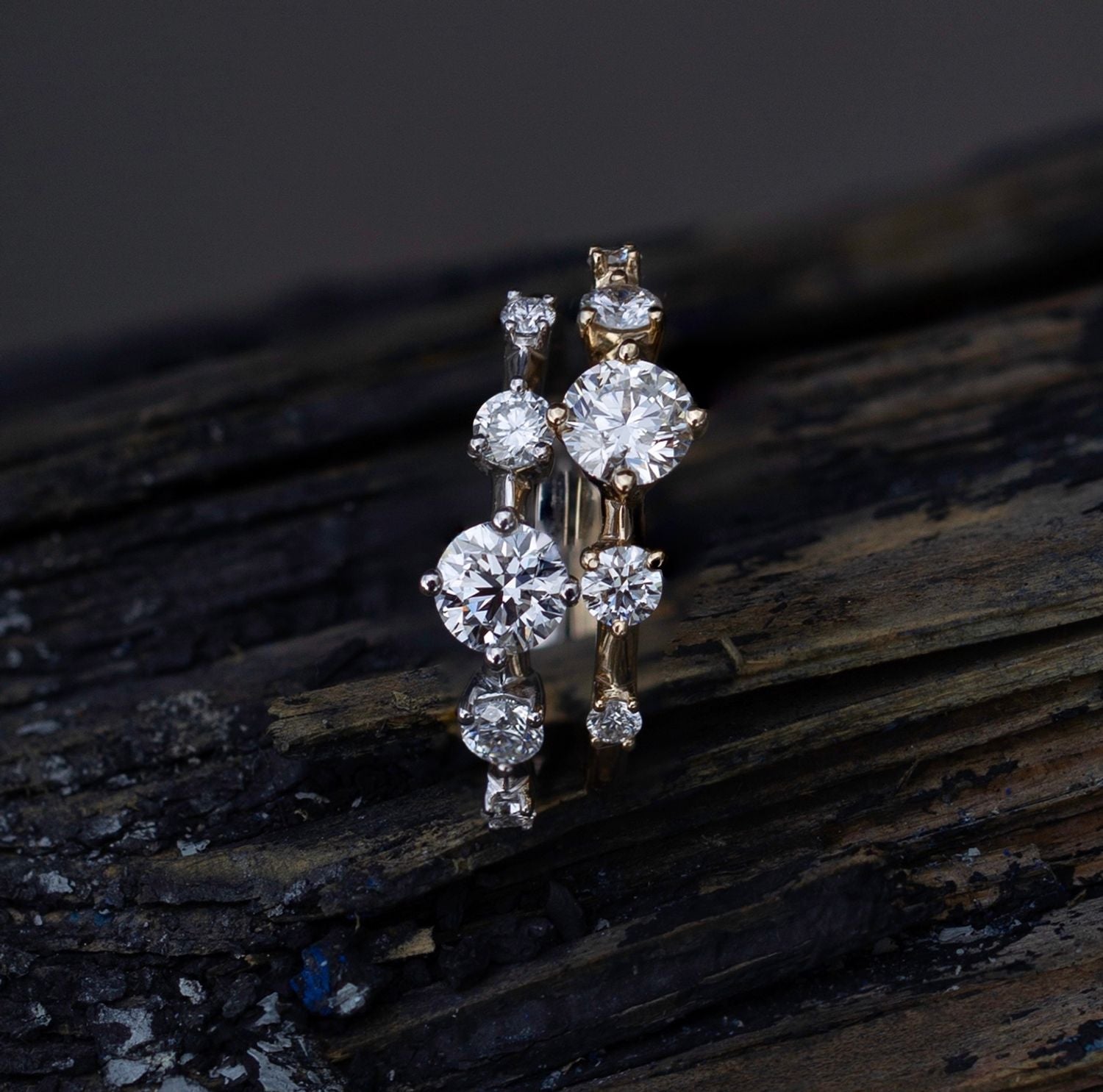 0.80 CT Round Dainty Lab Grown Diamond Wedding Band