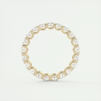 2.10 TCW Round Cut Full Eternity Moissanite Bridal Wedding Band 11