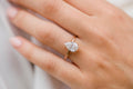 2.0 CT Pear Solitaire Moissanite Engagement Ring 1