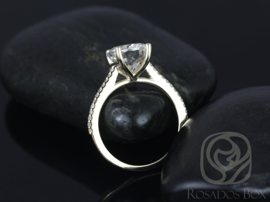 Stunning 3.0 CT Oval Moissanite Engagement Ring with Pave Design 8