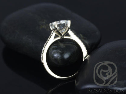 Stunning 3.0 CT Oval Moissanite Engagement Ring with Pave Design 8