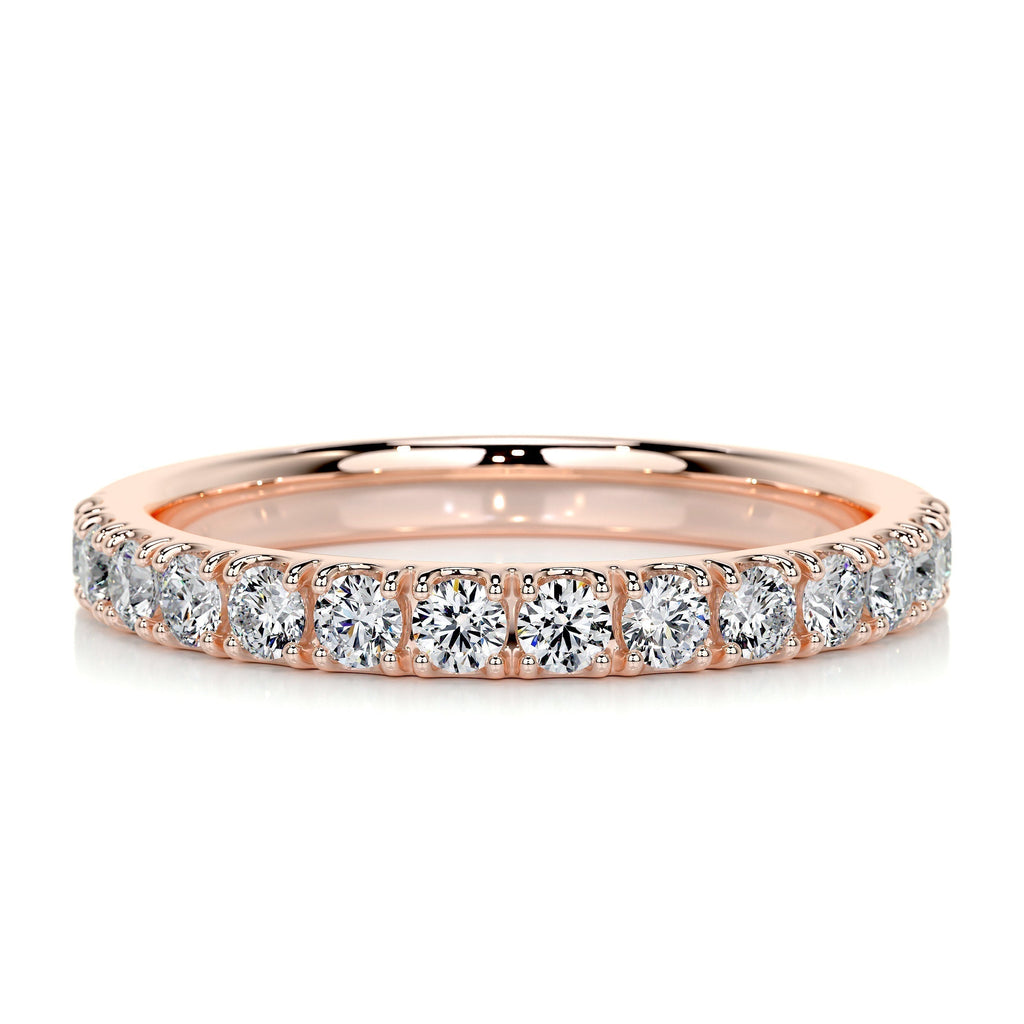 0.5 CT Round Half Eternity Lab Grown Diamond Wedding Band