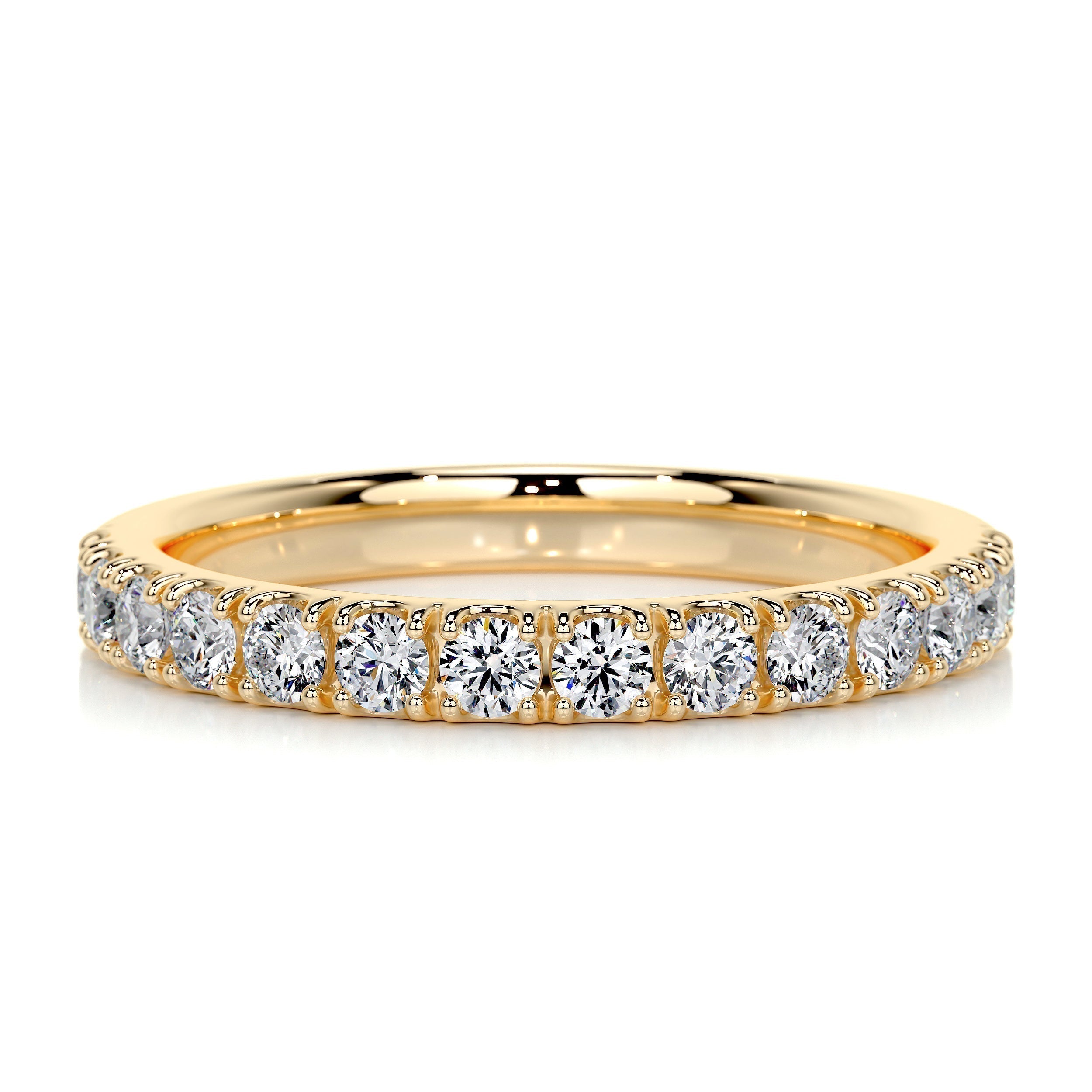 0.5 CT Round Half Eternity Lab Grown Diamond Wedding Band