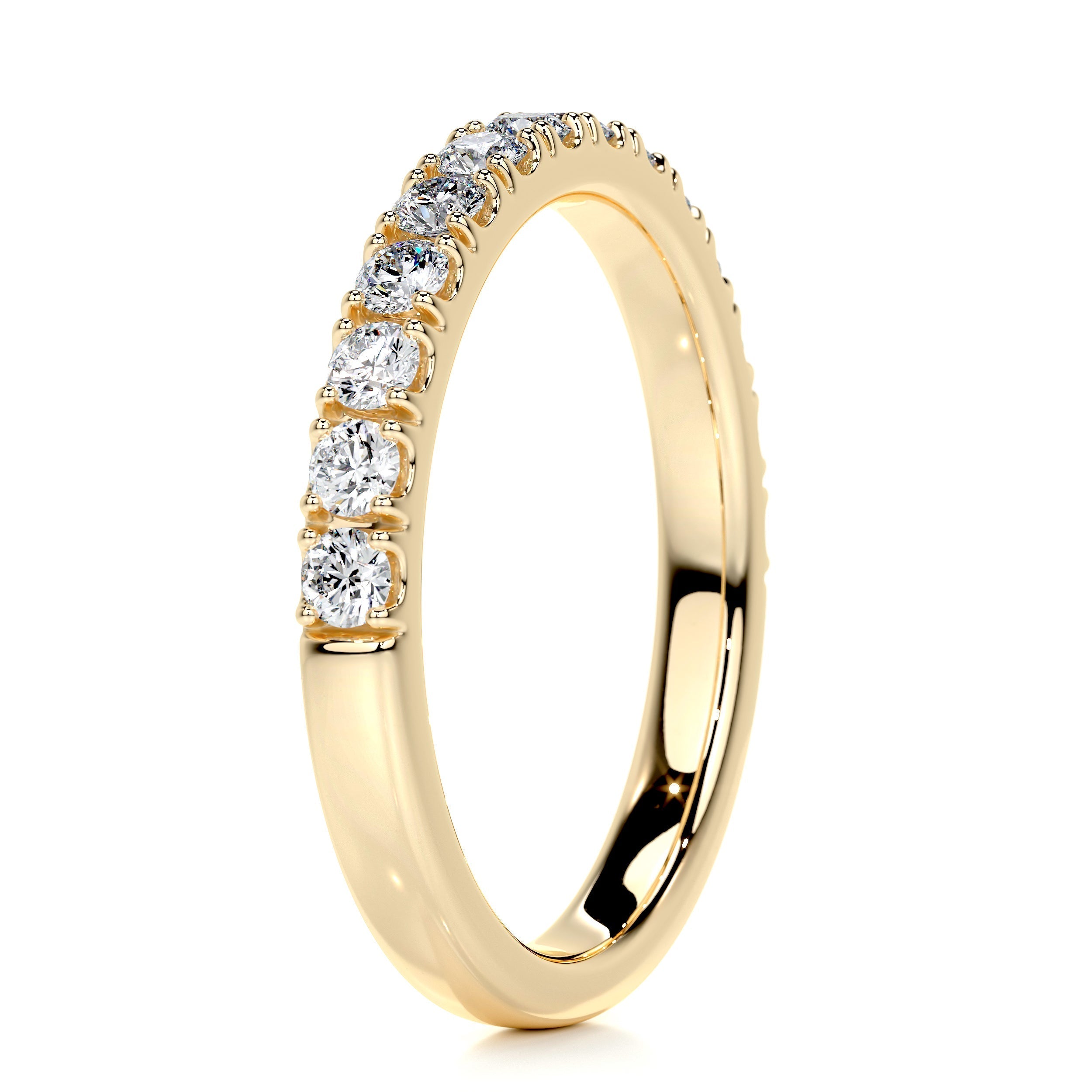 0.5 CT Round Half Eternity Lab Grown Diamond Wedding Band