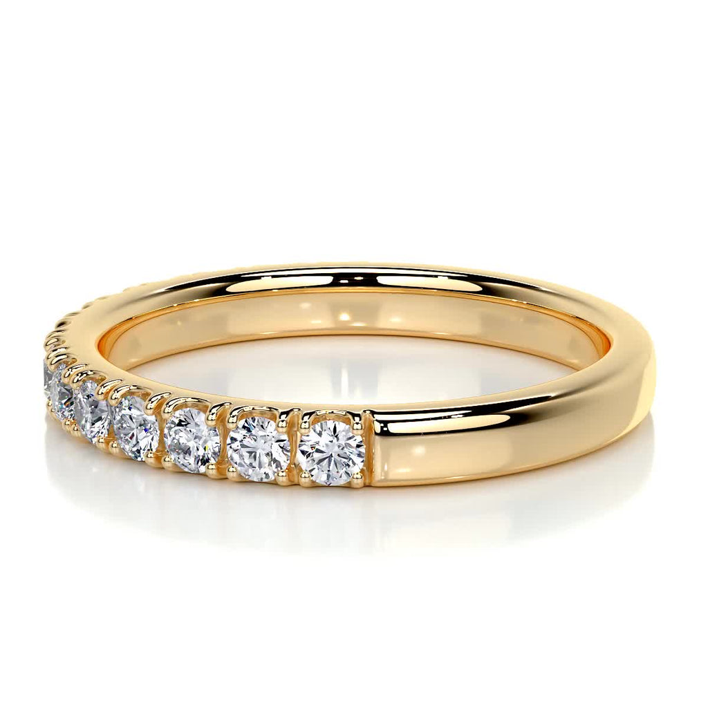 0.5 CT Round Half Eternity Lab Grown Diamond Wedding Band