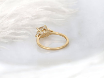 Stunning 1.70 CT Cushion Moissanite Engagement Ring with Three Stone Design 2