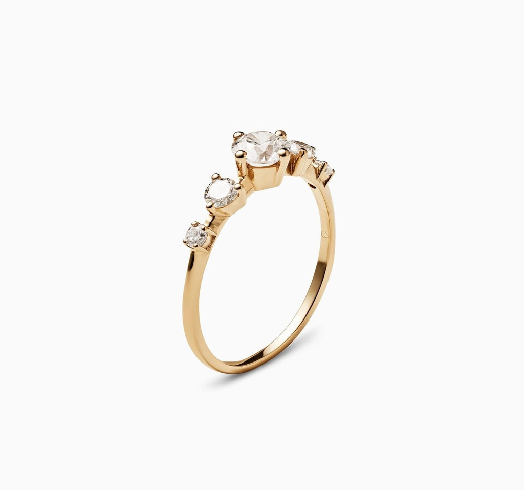 0.80 CT Round Dainty Lab Grown Diamond Wedding Band