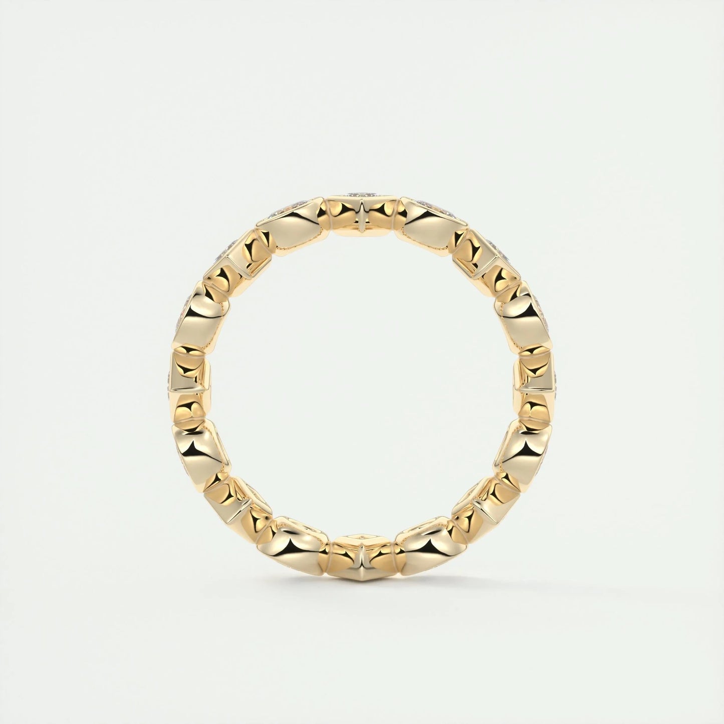 0.72 Oval & Princess Cut Alternative Moissanite Bridal Wedding Band 10