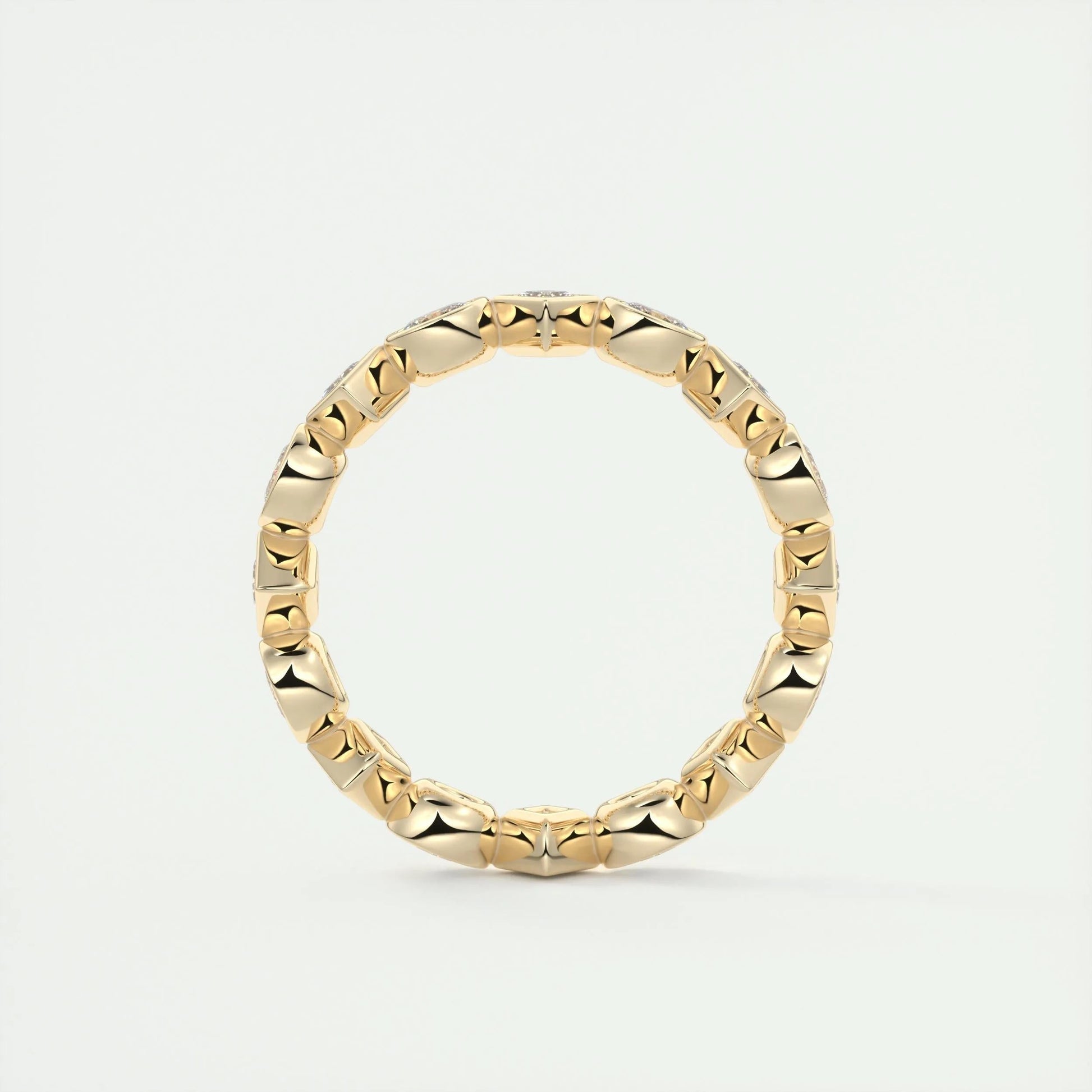 0.72 Oval & Princess Cut Alternative Moissanite Bridal Wedding Band 10