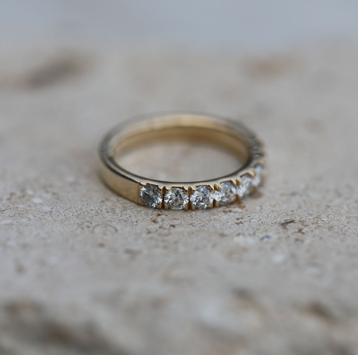 1.10 CT Round Lab Grown Diamond Wedding Band