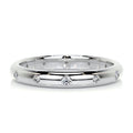 0.18 CT Round Flush Setting Lab Grown Diamond Wedding Band