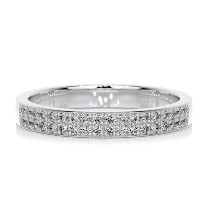 0.2 CT Round Half Eternity CVD EF/VVS Diamond Wedding Band 1