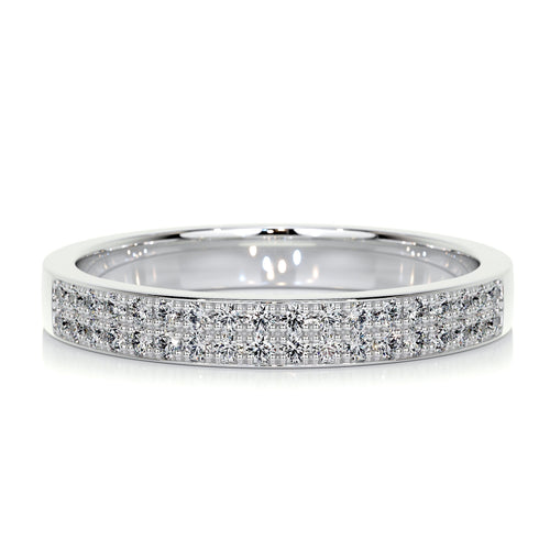 0.2 CT Round Half Eternity Lab Grown Diamond Wedding Band
