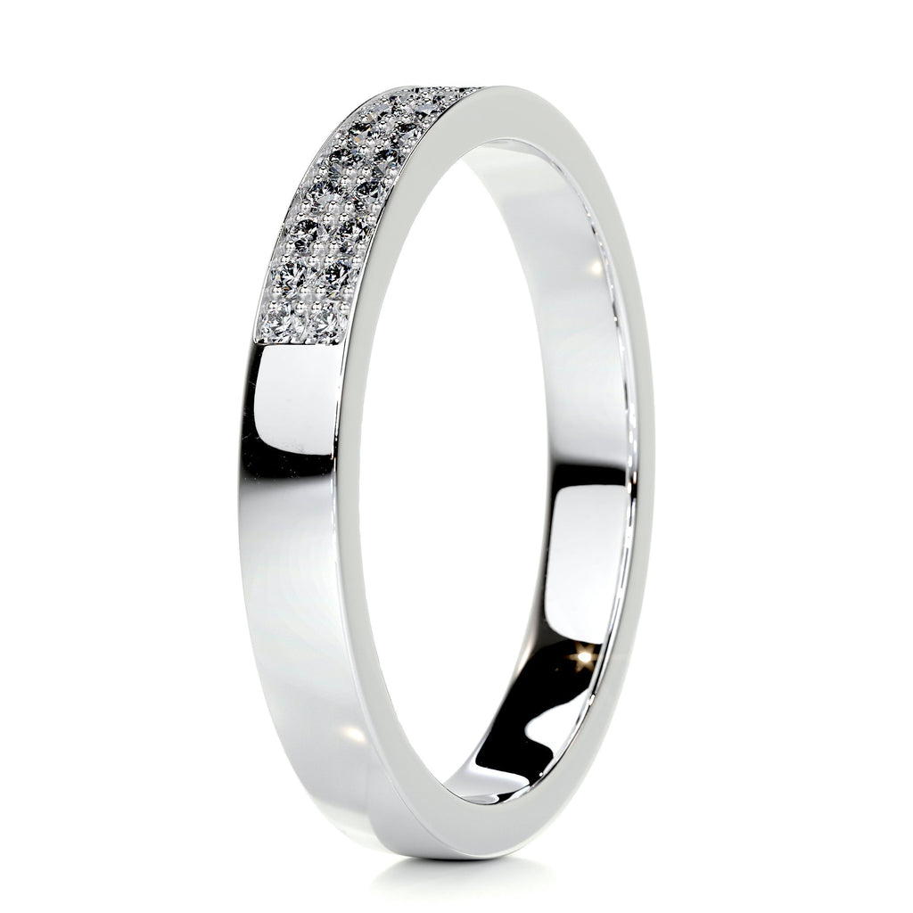 0.2 CT Round Half Eternity Lab Grown Diamond Wedding Band