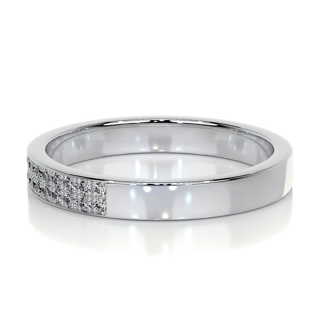 0.2 CT Round Half Eternity Lab Grown Diamond Wedding Band