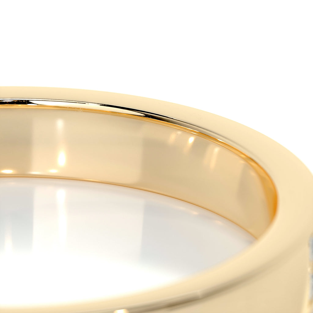 0.2 CT Round Half Eternity Lab Grown Diamond Wedding Band
