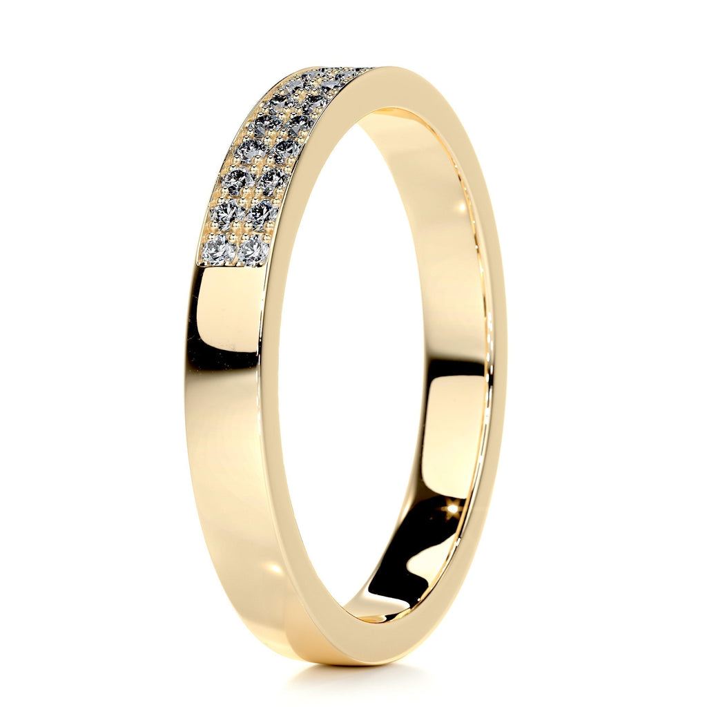 0.2 CT Round Half Eternity Lab Grown Diamond Wedding Band