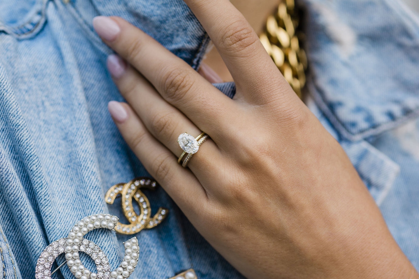 2.70 CT Oval Moissanite Ring Featuring Hidden Halo Style-Custom Listing For Xander 5