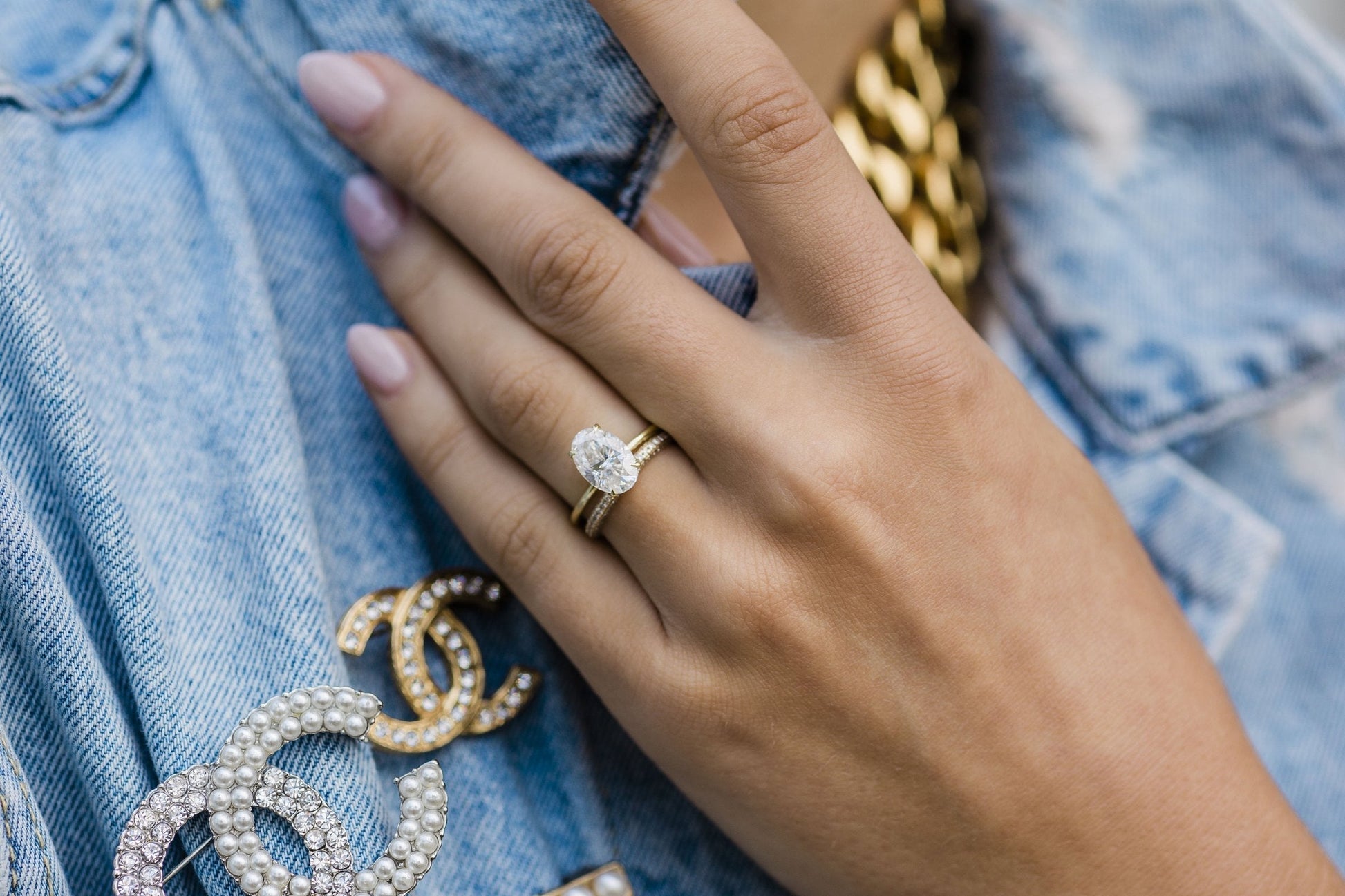 2.70 CT Oval Moissanite Ring Featuring Hidden Halo Style-Custom Listing For Xander 5