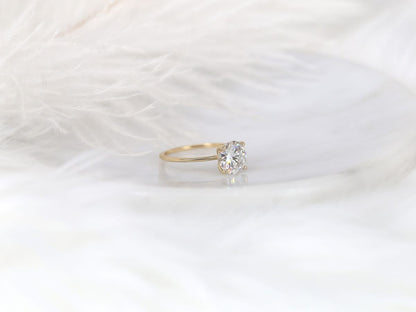 Stunning 2.0 CT Round Moissanite Engagement Ring with Solitaire Design 2